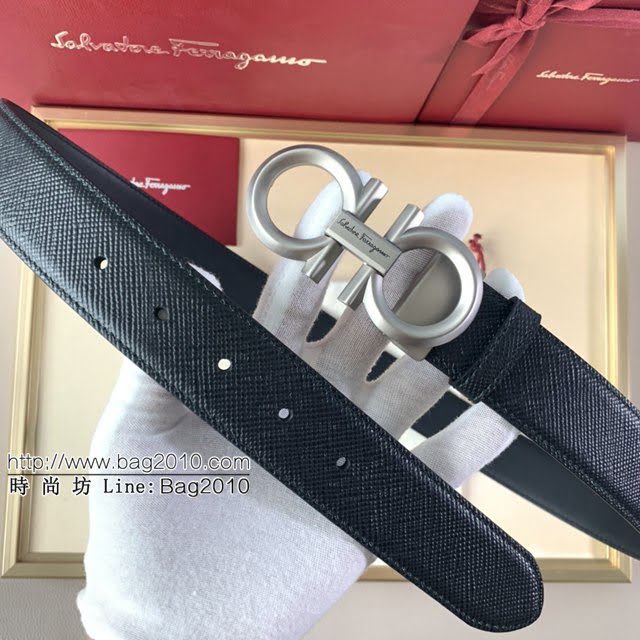 菲拉格慕男士皮帶 Ferragamo精品銅扣腰帶  jjp1956